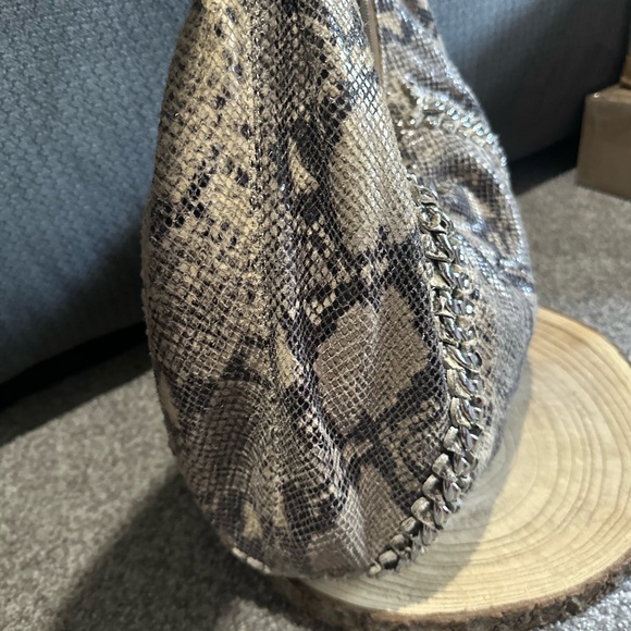 Michael Kors Snakeskin Patterned Hobo Shoulder Bag Purse AS IS - Picture 4 of 16